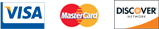 Visa, MasterCard, Discover